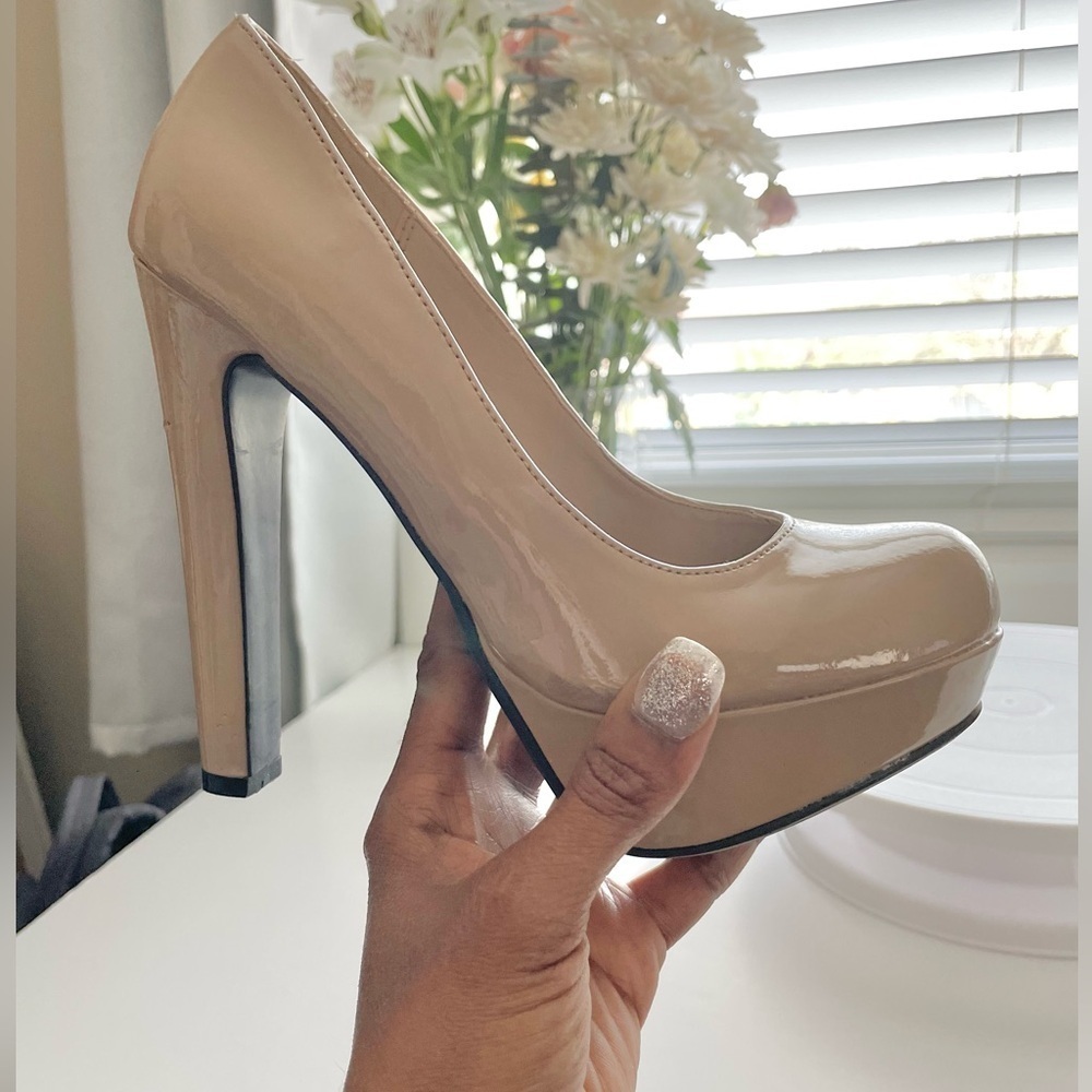 Nude Platform Heels